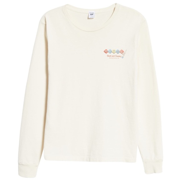 New RE/DONE x Hanes Vintage 90’s Motel Long Sleeve T-Shirt printed retro Y2K - Picture 3 of 16